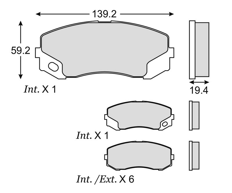 BALATA FREIGHTLINER 360-715 STERLING 360
